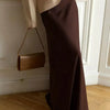Wolfeel Casual Satin Women'S Skirt Spring Summer Fashion Loose High Waist Maxi Skirts Elegant Simple Slik Fishtail Skirt