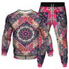 Vinatge Luxury Baroque Style Clothing Suit Men Jogging Pant Sweatshirt 2 Piece Set New Women Fashion Streetwear Tracksuit Set