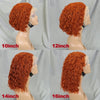 10-16 Inches 200% Density Water Wave Bob Human Hair Wigs  Short Deep Curly Brazilian Remy Human Hair Wigs for Black Women
