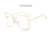 2024 Half Frame Brand Designer Glasses Women Square Pearl Famous Sunglasses Female Fashion Oversized Clear Pink Eyewear Ladies