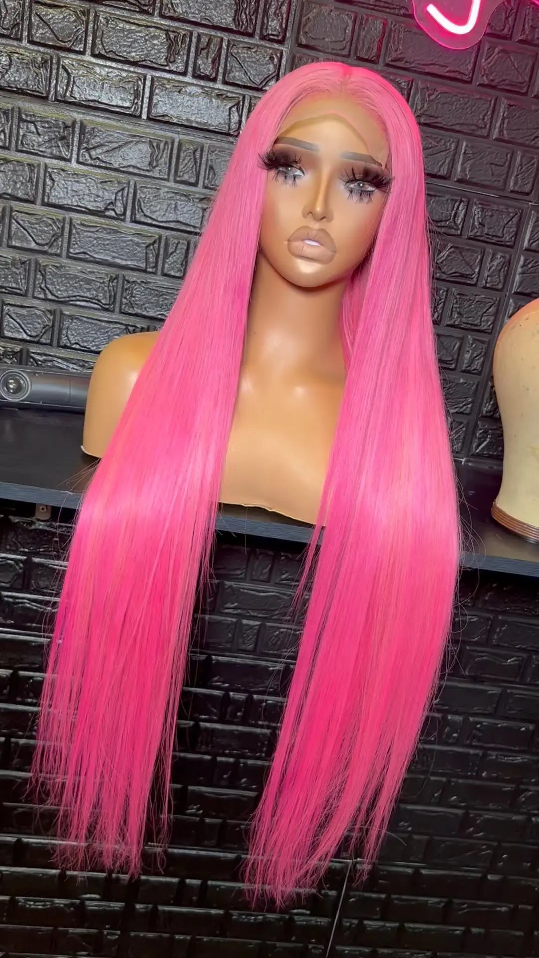 Ombre Blue Blonde Preplucked Long Lace Front Wig Straight 180%Density Hairline Glueless For Women Synthetic Fiber