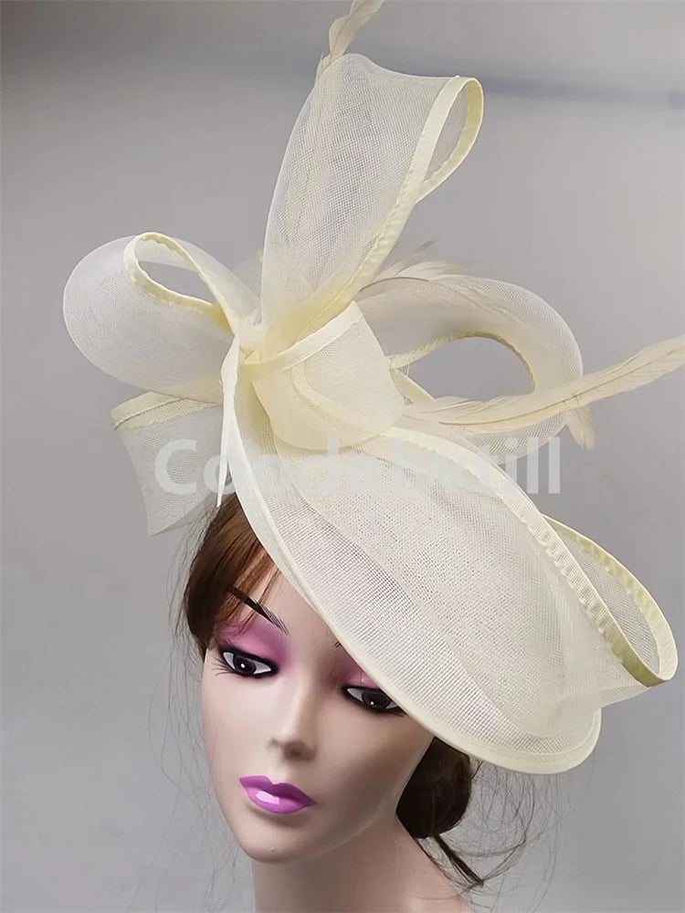 Mesh Fascinator Headpiece Women Formal Event Derby Headpiece Ladies Eleagnt Mariage Millinery Cap Fashion Wedding Fascinator Hat