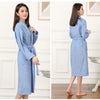 100% Cotton Couples Long Thick Absorbent Terry Bath Robe Kimono Men Light Weight Towel Bathrobe Sleepwear Women Hotel Gown Robes