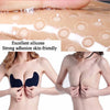 Invisible Push Up Bra for Women Backless Strapless Bra Seamless Front Closure Bralette Underwear Silicone Self-Adhesive Bra Pads