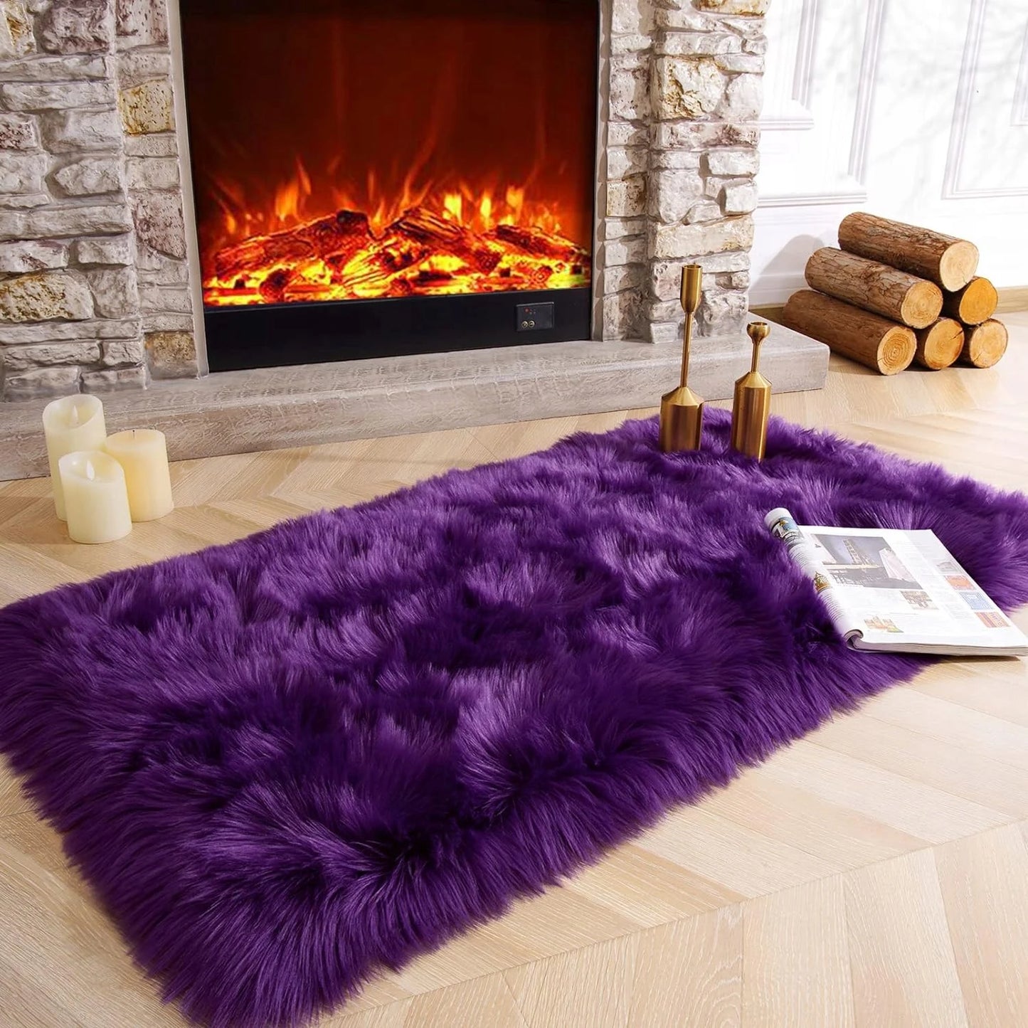 Soft Faux Fur Wool Carpet Area Rug Fluffy Carpets for living room hairy rugs for Bedroom home decor sofa cover floor mats