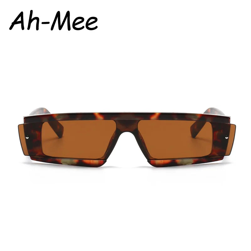 Rimless Square Sunglasses Women Punk Vintage Brand Green Black Shades Sun Glasses Men Trend Female Eyewear Designer Oculos
