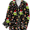 Unisex Christmas Tree Pattern Long-Sleeve Pajama Set Fashionable 3D Print Casual Y2K Style 2025 Collection Comfortable Sleepwear