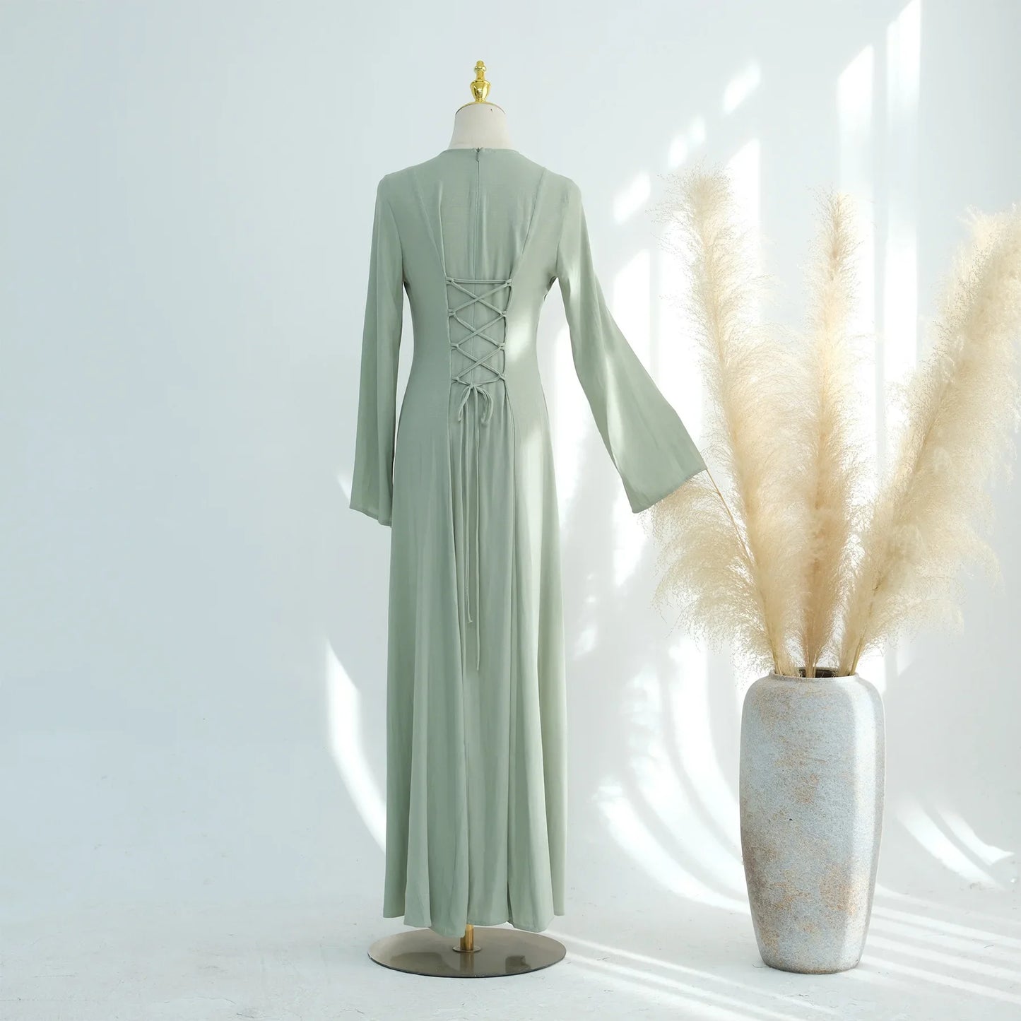 Clothes for Muslim Women Solid Robe Malay Turkey Dubai Zipper Cardigan Robe Fashion Simplicity Summer Dress Abayas for Women