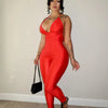 Weird Puss Hipster Fitness Jumpsuit Women Backless Sleeveless Deep v-Neck Cross Bandage Skinny Stretch Workout Sporty Streetwear