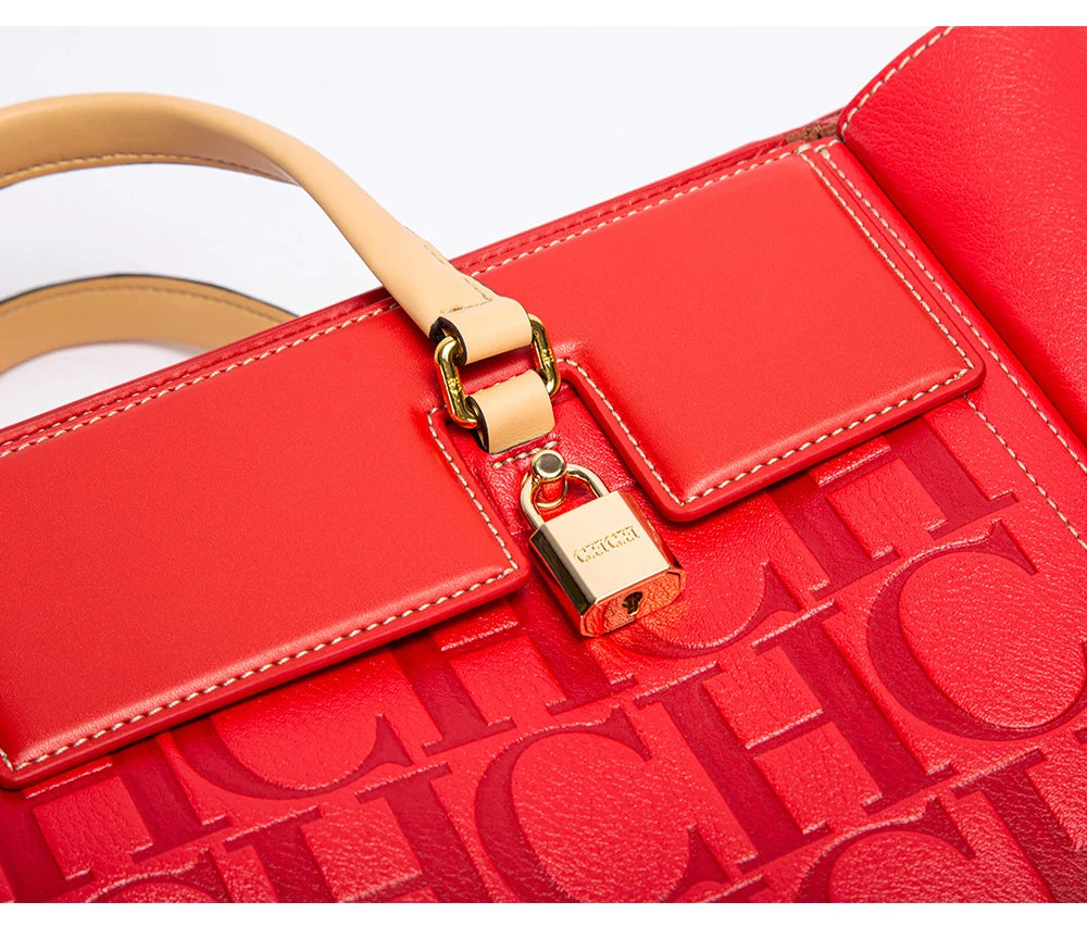 CHCH Fashion Retro Print Bucket Bag Travel Party Banquet Shoulder Bag Luxury Classic 2024 Winter Women's Large Capacity Handbag