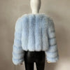 2023 Neuer kurzer Stil Echtfuchspelzmantel Winter Damen Natur Warme Mode Luxus