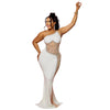 Sexy Summer Women Clothing Mesh Transparent Strap Long Dress One-piece Chic Style Mid-waist Length
