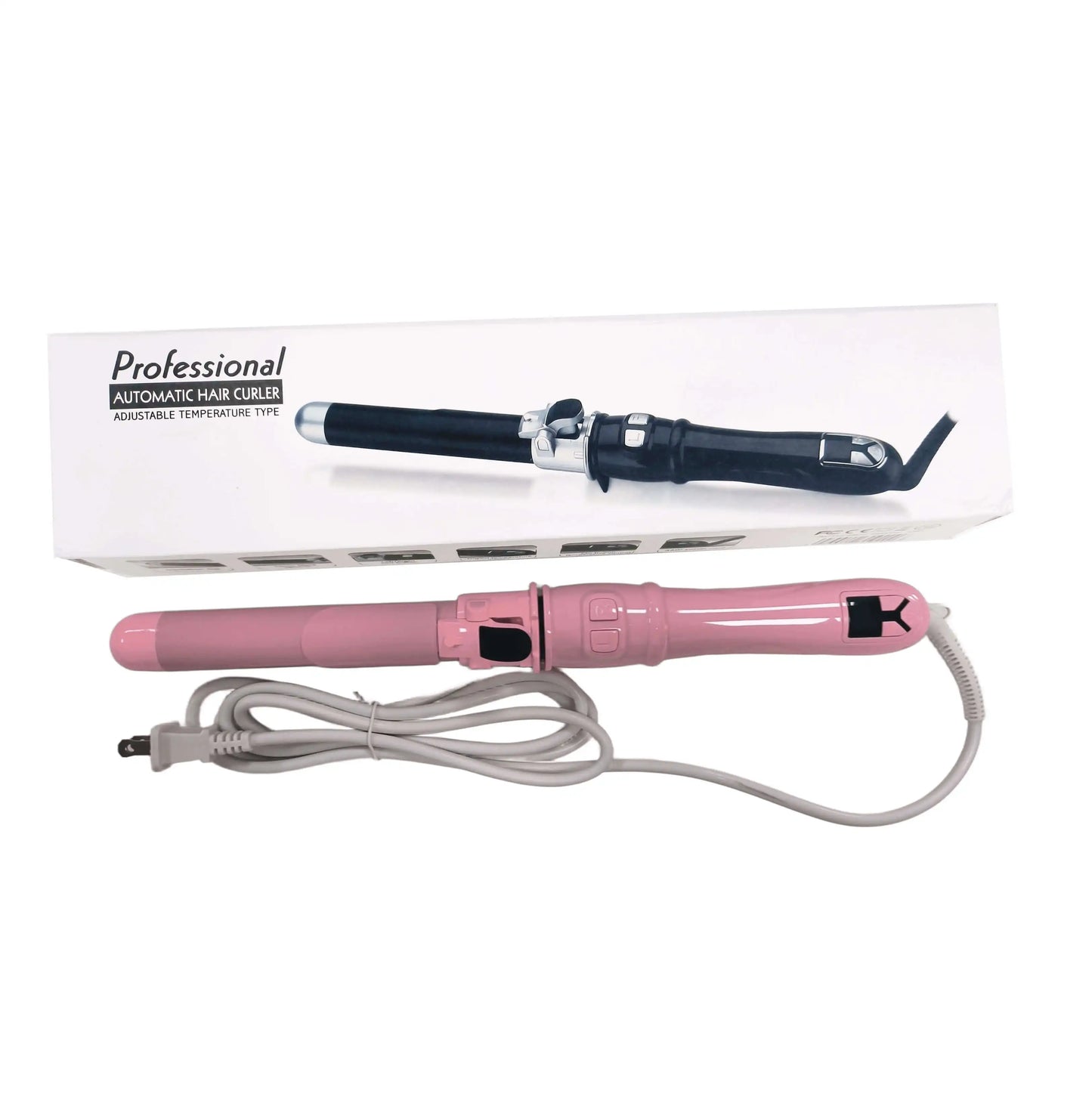 2024 Best Hair Curling Wand 28mm Automatic Rotating Curling Iron for Professional Big Waves and Inward Curls