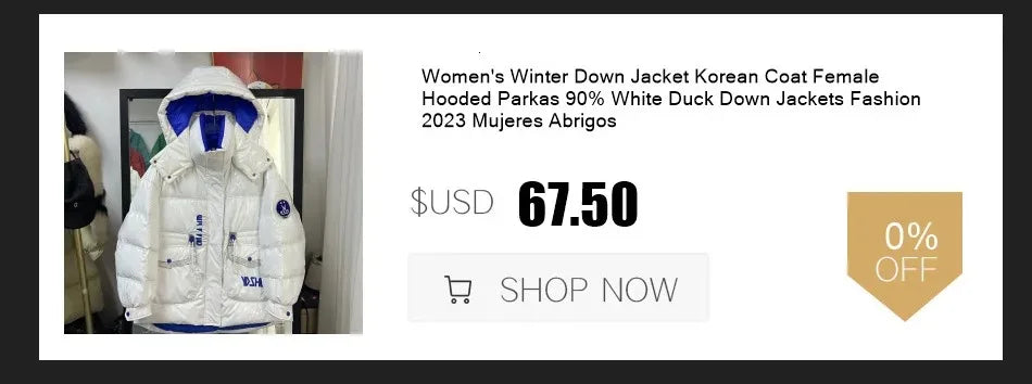 2023 European Station Winter New Down Jacket Women's Warm Fashion Short Color Patchwork Graffiti thick White Duck Down Coa