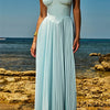 Mozision Off-shoulder Backless Pleated Maxi Dress For Women Fashion Strapless Sleeveless High Waist Bodycon Sexy Long Dress