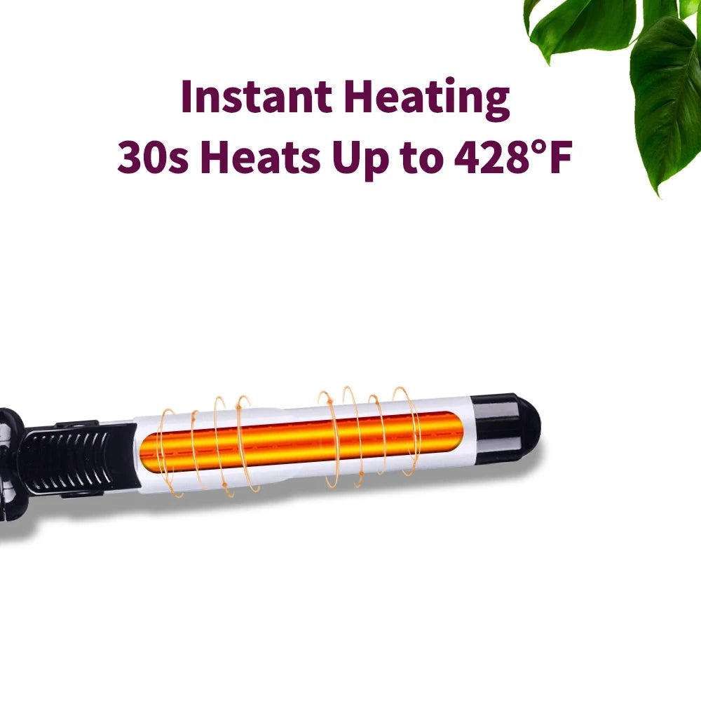 2024 Best Hair Curling Wand 28mm Automatic Rotating Curling Iron for Professional Big Waves and Inward Curls