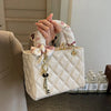 Small And Niche High-End Lurxury Handbag For Women 2024 Fashionable New Diamond Grid Handbag, Single Shoulder Crossbody Bag