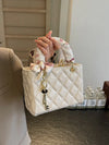 Small And Niche High-End Lurxury Handbag For Women 2024 Fashionable New Diamond Grid Handbag, Single Shoulder Crossbody Bag