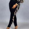 2024 New Autumn Women's Long-Sleeved Round Neck Off-Shoulder Fashion Casual Suit Pants Set Woman Coordinated Pants Sets