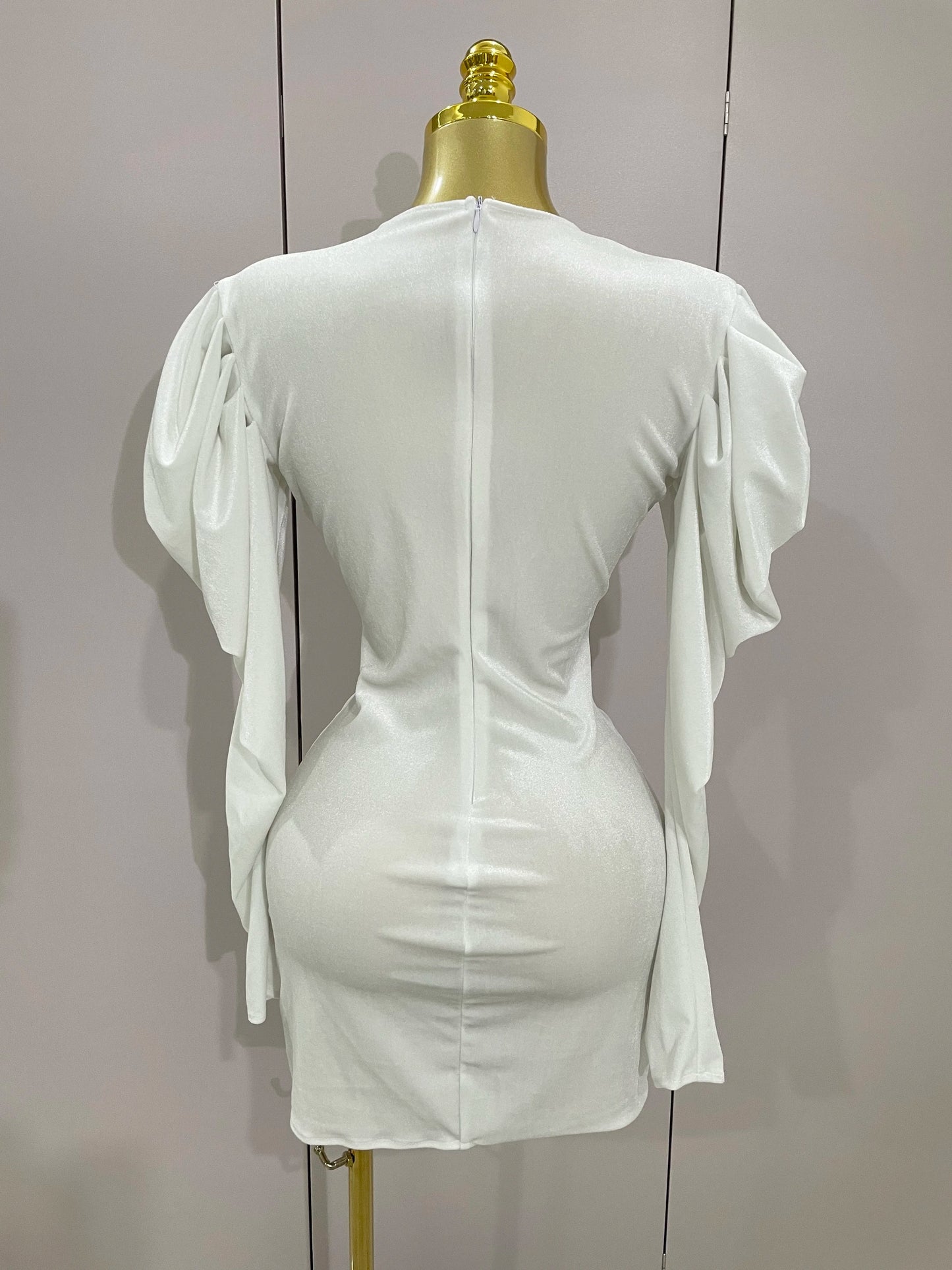Luxury Sparkly Crystals Sexy Mesh White Velvet Short Dress 2025 Women Elegant Evening Prom Birthday Party Dresses Stage Costume