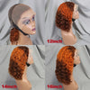 10-16 Inches 200% Density Water Wave Bob Human Hair Wigs  Short Deep Curly Brazilian Remy Human Hair Wigs for Black Women