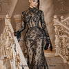 Thinyfull Mermaid Lace Arab Prom Dresses O-neck Full Sleeves Evening Gown 2025 Long Special Dress Robe De Soirée Customized