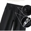 Men's pure black jeans Korean version trendy straight fit pants men's comfortable and elastic classic business jeans