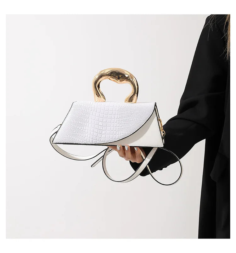 Solid Alligator PU Shoulder and Crossbody Bags Personality Designer Style High Quality Hand Bags for Women 2024 Fashion Hot Sale
