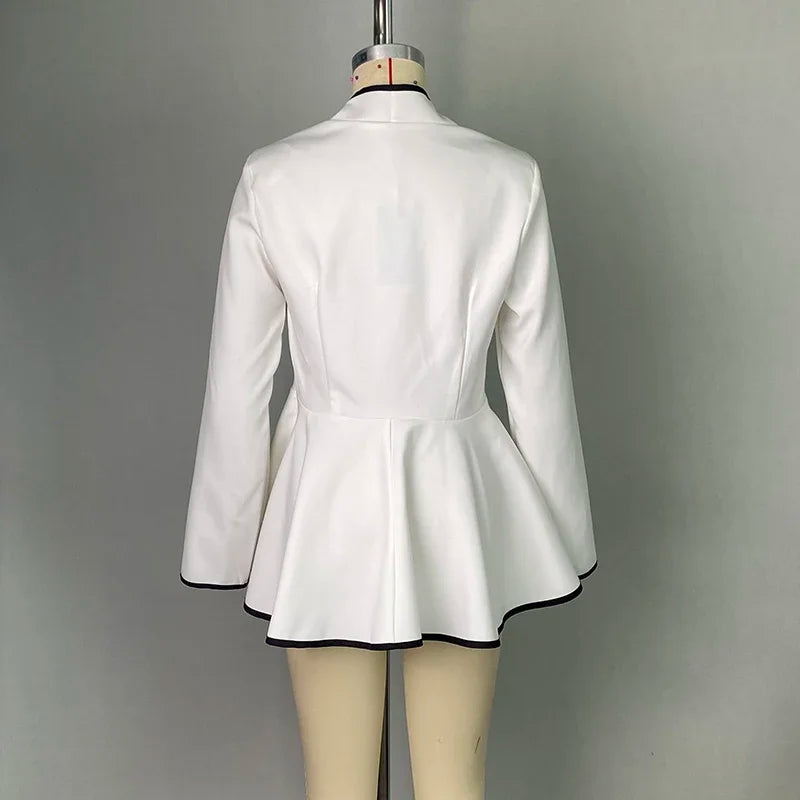 Modigirl Fall Women’s Original Jacket Outerwear 2025 Spring Deep V-Neck Long Sleeves Buttoned Slim Elegant Ladies Clothing Tops