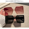 New Vintage Large Frame Sunglasses Women's Brand Designer Square Sun Glasses Women Travel Fashion Eyewear UV400 Gafas De Sol
