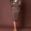 BWQ Women's Set Full Sleeve Button Blazer + Skirts Suit 2025 Winter Casual Streetwear Two 2 Piece Set Africa OL Work Outfits
