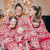Christmas Family Matching Pajamas Set 2025 Mom Dad Kids Elk Print 2Pcs Clothes Baby Romper Family Look Soft Sleepwear Xmas Gift
