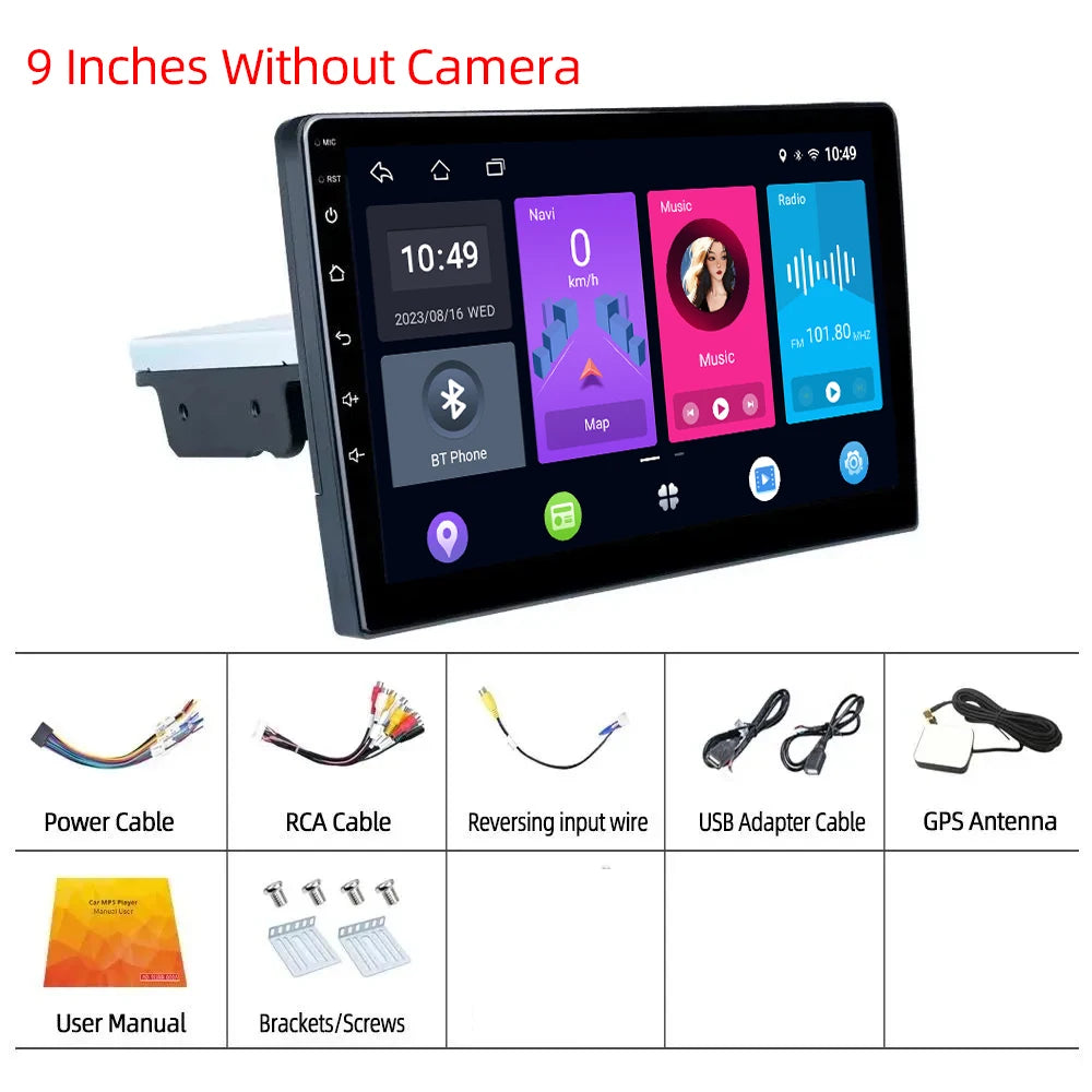 Hippcron Android 11 Car Radio 1 Din Autoradio 2G 32G Universal 7"/9" WIFI GPS Bluetooth Audio Multimedia Video Player