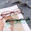 New Y2K Style Retro Blue Green Square Small Frame Glasses Frame Women's Anti Blue Light Glasses 2024 Fashion Eyeglasses Frame