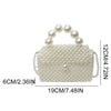 2024 Newest Handmade Pearl Knitting Evening Handbag Luxury Women's Snall Crossbody Bag High-end Hand-Woven Elegant Clutch Purses