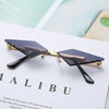UV400 Trendy Tassel Sunglasses Fashion Retro Rimless Sun Glasses Steampunk Sunglasses Shades Funny Clouds Shaped Eyeglasses