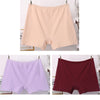 3pcs Cotton Women Panties Lady Plus Size Boxer Underwear High Waist Briefs Solid Color Female Shorts Safety Panty