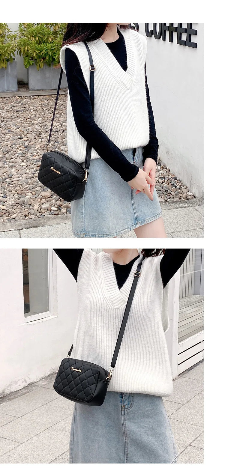 2023 Tassel Small Messenger Bag For Women Trend Lingge Embroidery Camera Female Shoulder Bag Fashion Chain Ladies Crossbody Bags