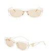 New Small Frame Cat Eye Sunglasses Women Personality Hollow Triangle Sun Glasses Men Trendy Retro Oval Gafas De Sol Mujer