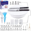 Pastry Turntable Kit Cake Decorating Supplies Baking Tools Accessories Rotating Stand Nozzles for Fondant