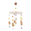 Baby Wooden Bed Bell Cartoon Rabbit Mobile Hanging Rattles Toy Hanger Crib Mobile Bed Bell Wood Toy Holder Arm Bracket Kid Gifts