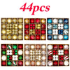 Christmas Ball Ornament Set Big Xmas Tree Hanging Pendant Snowflake Merry Christmas Decoration for Home 2025 New Year Party Gift