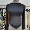 Summer Women T Shirt Girls T-Shirt Woman Clothes Long Sleeve Tops Spring Black Slim Tshirt Female Crop Top Tee Sexy Skinny Y2k