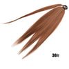 Ponytail Extensions Synthetic Boxing Braids Wrap Around Chignon Tail With Rubber Band Hair Ring 26 Inch Brown Ombre Braid DIY