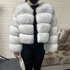 2025 MAOMAOKONG Natural Real Fox Fur Coat Women Winter Long Sleeve Luxury Raccoon Fur Jackets Thick Top Female Furry Coat Vest