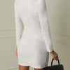 2024  New Women Blazer Elegant Office Lady Dress Long Sleeve Black White Spring Summer Female Causal Fashion  Large Size Suit