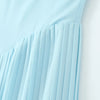 Pure sexy French high-end tube top one-shoulder dress female long seaside holiday pleated skirt