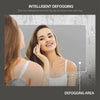Bathroom Smart Makeup LED Mirror Adjustable light With Bluetooth Speaker Anti-Fog Human Body Induction Hotel Decoration Mirror