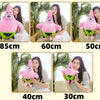 Big Size Cute SpongeBob Patrick Star Plush Toy Very Soft Hug Pillow Stuffed Cartoon Anime Plushies Kawaii Doll Xmas Gifts