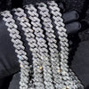 Caraquet Punk Hip Hop Cuban Link Chain Choker Necklace Iced Out Rapper Crystal Necklace Fashion Bling Rhinestone Jewelry Gift